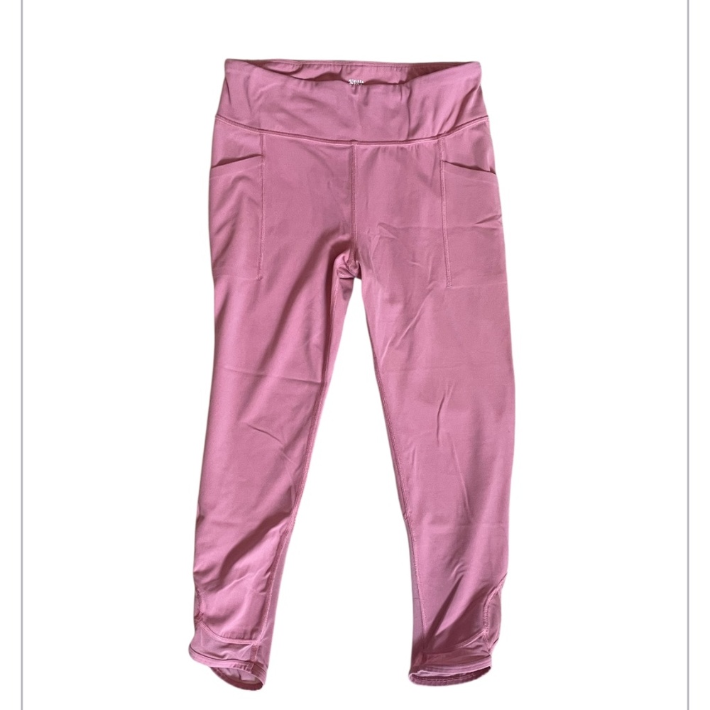 Athleta Girl Pink Give it a Whirl Capri Yoga Pants Girls Size XXL (16)